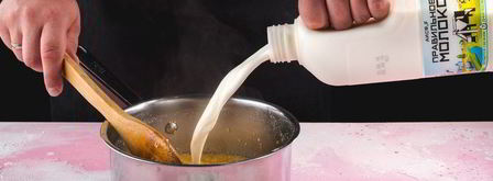 кукурузная каша на молоке. Шаг 3