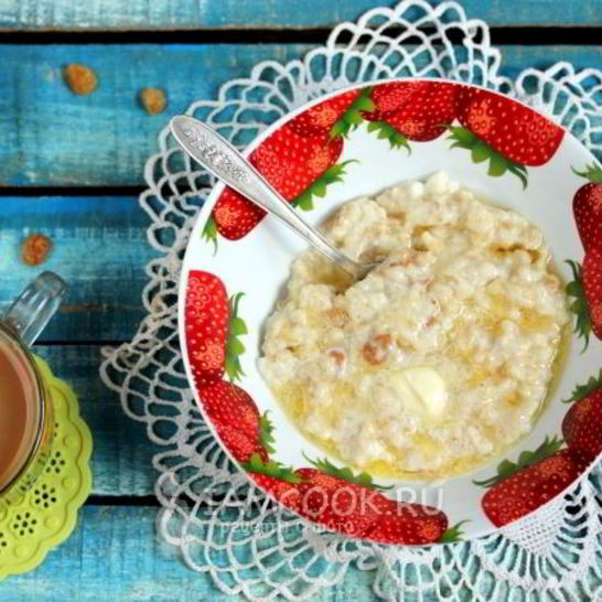 Рецепт овсяной каши на молоке