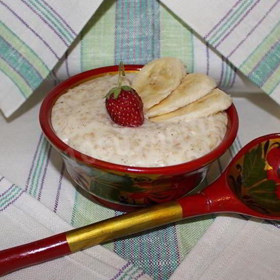 Рецепт овсяной каши с бананом