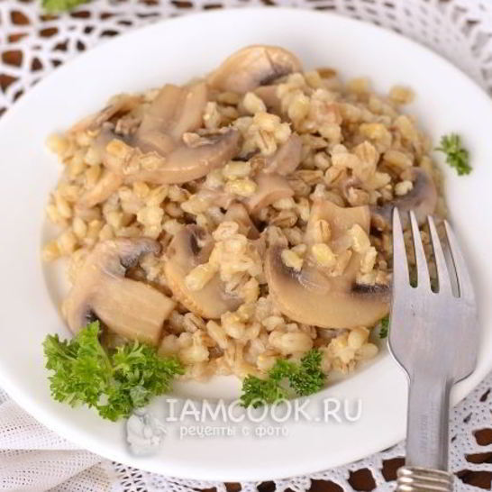 Рецепт перловки с грибами в мультиварке