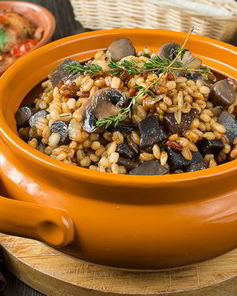 Перловка с грибами