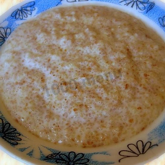 Рецепт пшеничной каши на воде со сливочным маслом в мультиварке