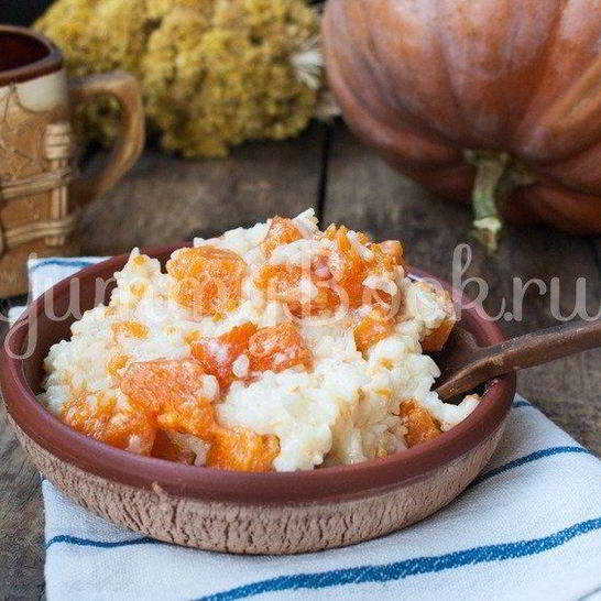 Рецепт рисовой каши с тыквой в мультиварке