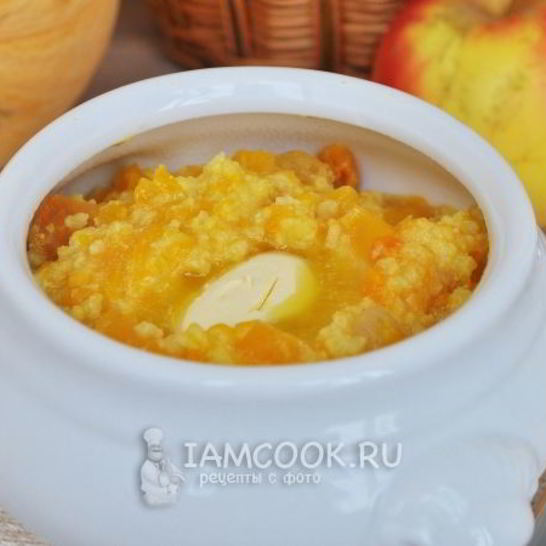 Рецепт тыквенной каши с пшенома