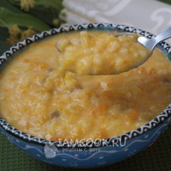 Рецепт тыквенной каши с рисом