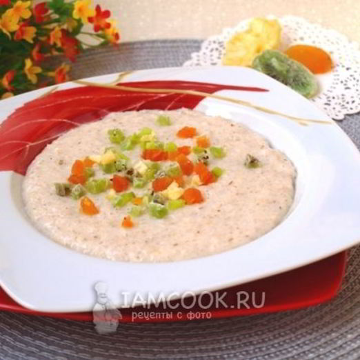 Ячневая каша на молоке