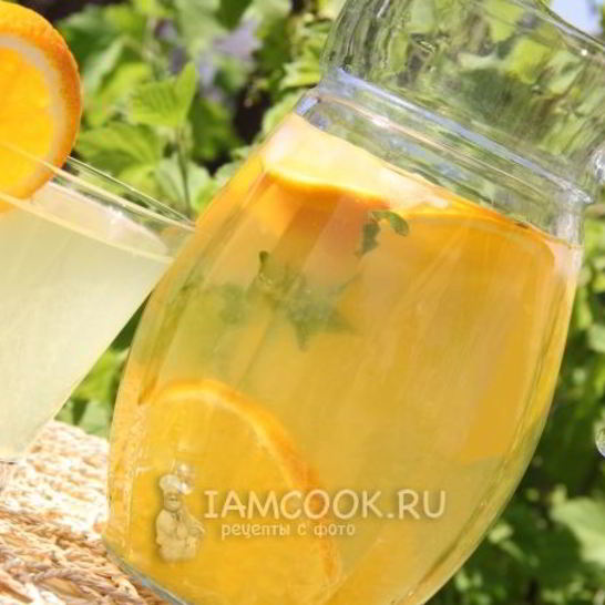 Рецепт апельсинового напитка с мятого