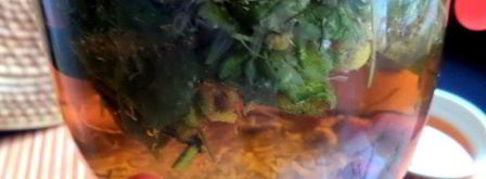 бруснично-ромашковый чай с мятой. Шаг 11