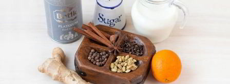 чай латте. Шаг 2