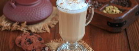 чай латте. Шаг 14