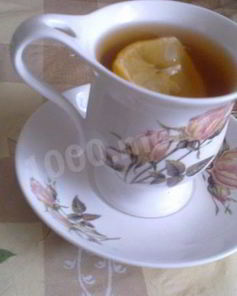 Чай с лимоном и медом