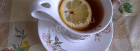 чай с лимоном и медом. Шаг 5