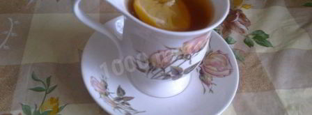 чай с лимоном и медом. Шаг 7