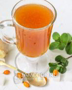 Чай с облепихой и имбирем