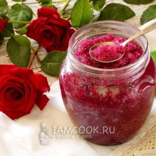 Рецепт чайной розы перетертой с сахаром