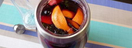 черничный холодный чай с мятой и базиликом. Шаг 6