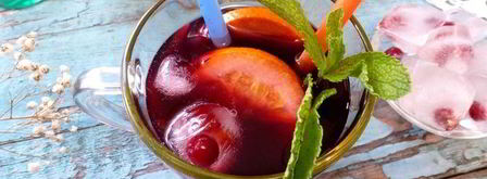 черничный холодный чай с мятой и базиликом. Шаг 7