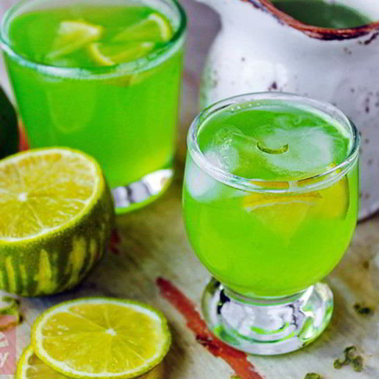 Рецепт холодного мятно-лаймовый чай с имбирем