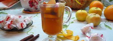 яблочный чай с апельсином и корицей. Шаг 7