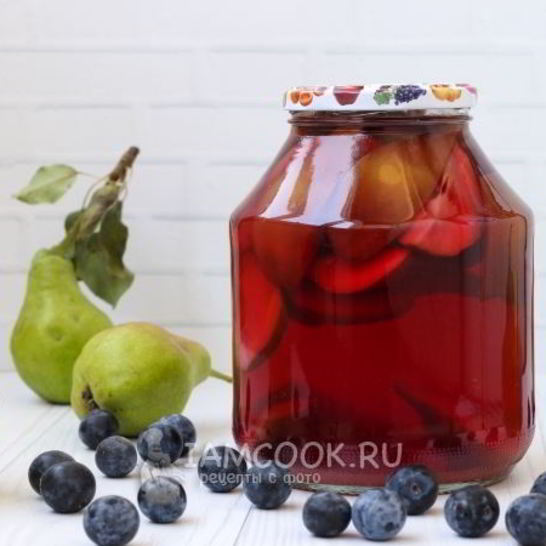 Рецепт груш с терном в сиропе на зиму