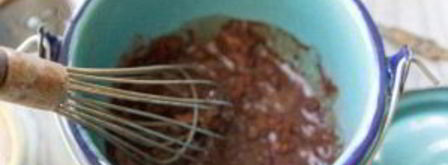 какао из шоколадного сиропа. Шаг 2