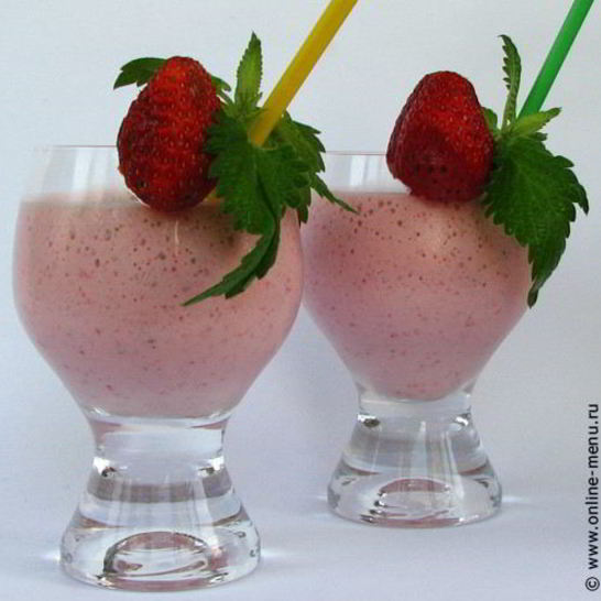 Рецепт клубничного коктейля