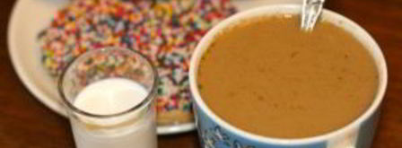 кофе с молоком. Шаг 4