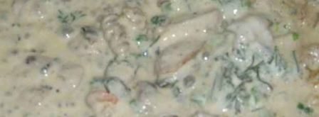 коктейль морской в сметане с зеленью. Шаг 14