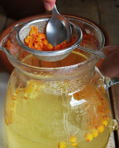 Напиток из облепихи и имбиря