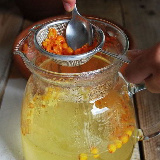 Рецепт напитка из облепихи и имбиря