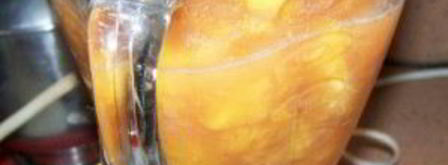 персиковый витаминный напиток. Шаг 4