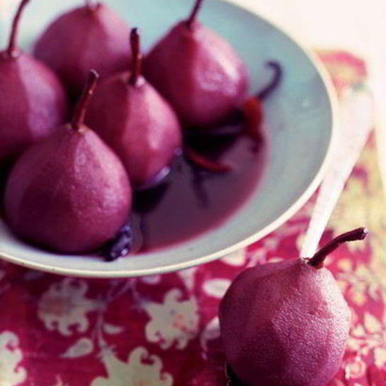 Рецепт пряных груш в сиропе из красного вина