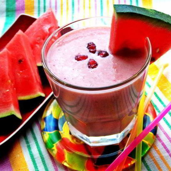 Рецепт бананова-арбузного смузи