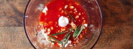 белковый смузи с томатами и хрустящими отрубями. Шаг 3