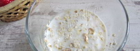 клубничный смузи с овсяными хлопьями. Шаг 3