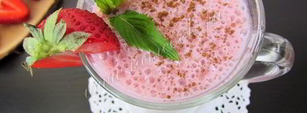 клубничный смузи с овсяными хлопьями. Шаг 7