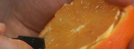 ленивые апельсиновые вареники с брусничным соусом и апельсиновым смузи. Шаг 4