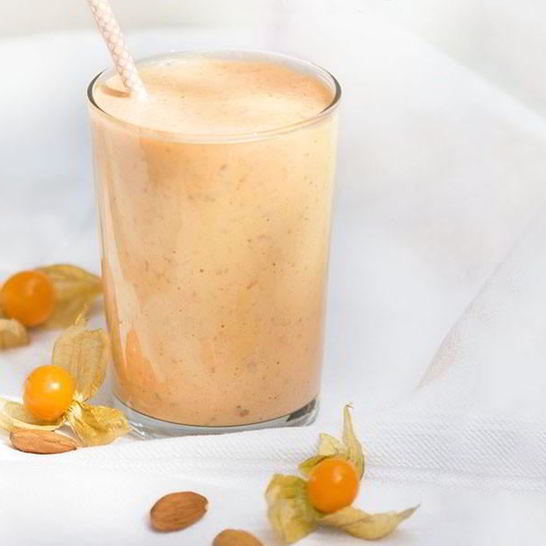 Рецепт смузей из физалиса миндаля и грейпфрута