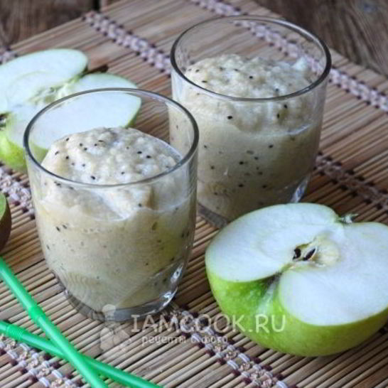 Рецепт смузей из киви, банана и яблока