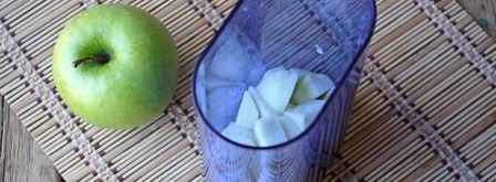 смузи из киви, банана и яблока. Шаг 4