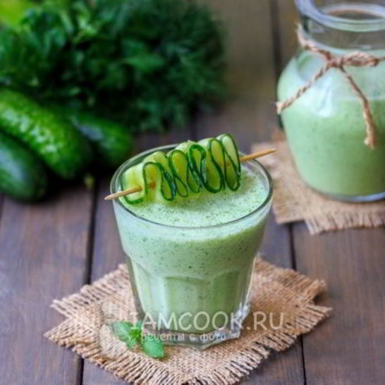 Рецепт смузей из огурца и кефира