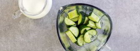 смузи из огурца и кефира. Шаг 4