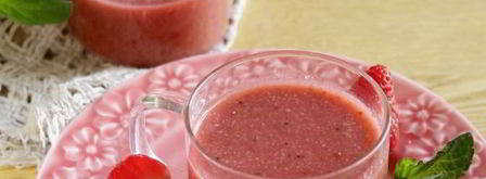 смузи с авокадо и клубникой. Шаг 7