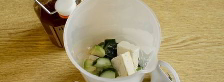 смузи с авокадо и свежим огурцом. Шаг 5