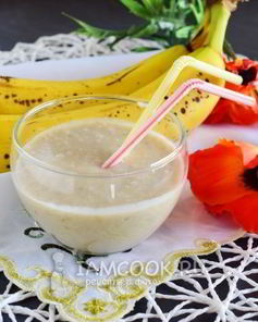 Смузи с бананом и кокосовым молоком