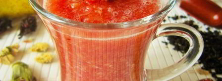 смузи с грушей, апельсином и зеленым чаем. Шаг 5