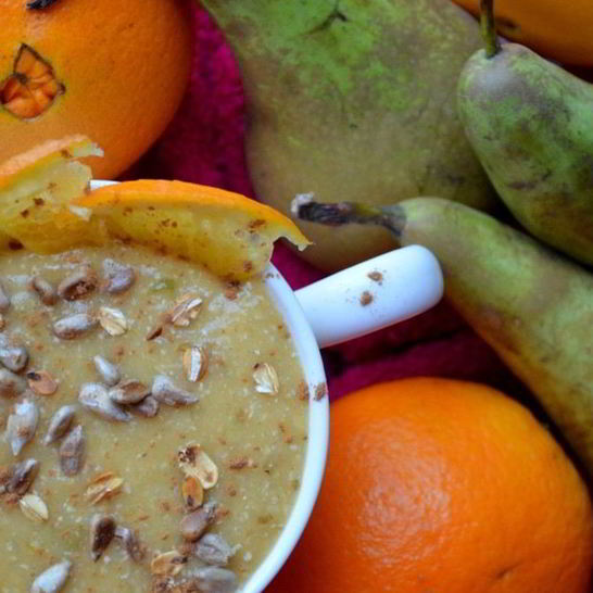 Рецепт смузей с хурмой и грушей