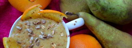 смузи с хурмой и грушей. Шаг 5