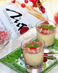 Смузи с корицей, отрубями и фруктами