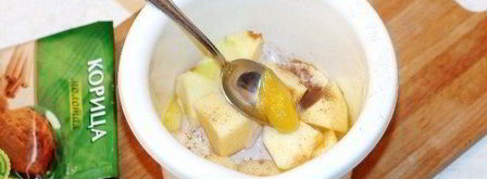 смузи с корицей, отрубями и фруктами. Шаг 3